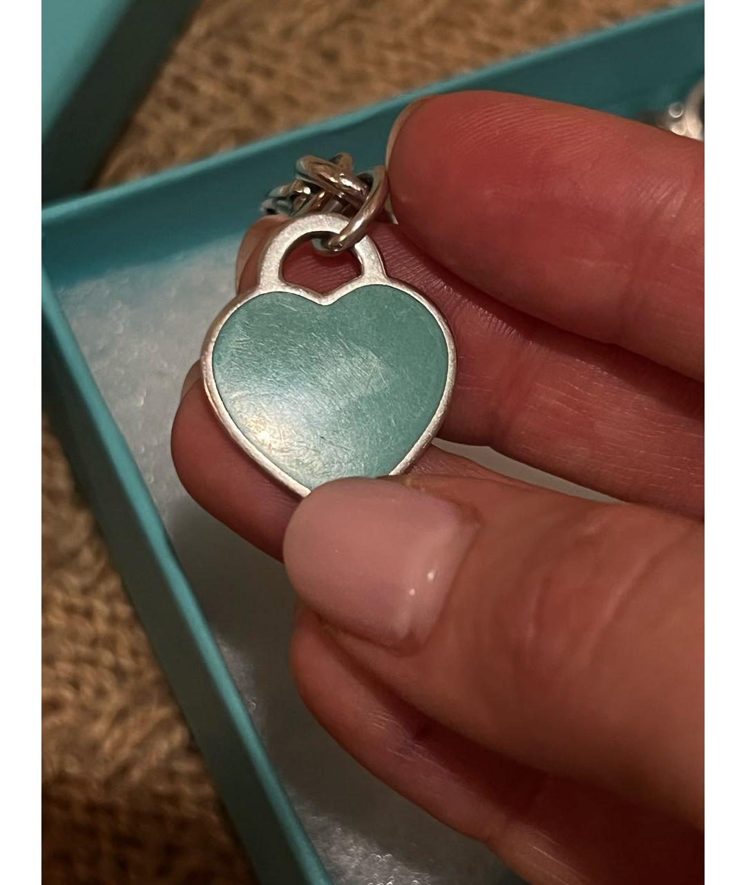 TIFFANY&CO Бирюзовый серебряный браслет, фото 5