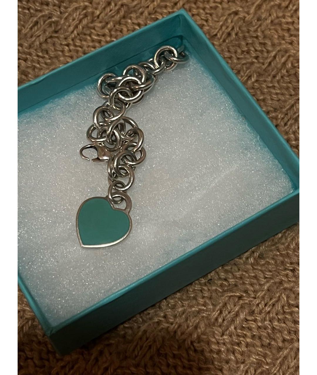 TIFFANY&CO Бирюзовый серебряный браслет, фото 3