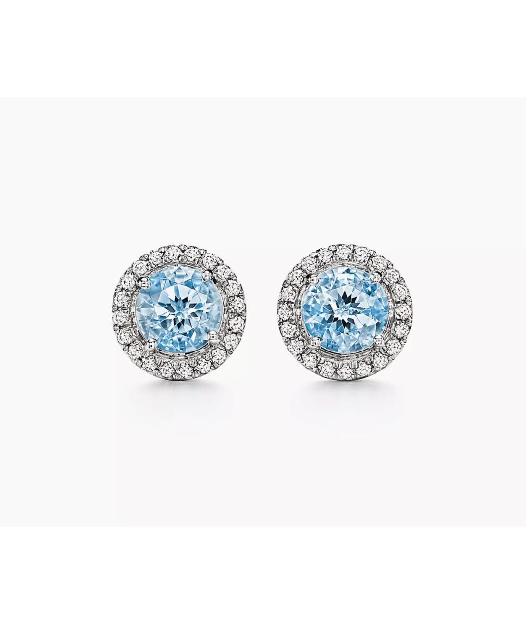 TIFFANY&CO Белые платиновые серьги, фото 5