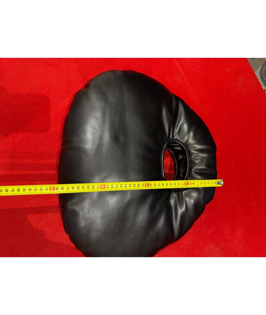 A.W.A.K.E. MODE Черная сумка с короткими ручками из искусственной кожи, фото 3