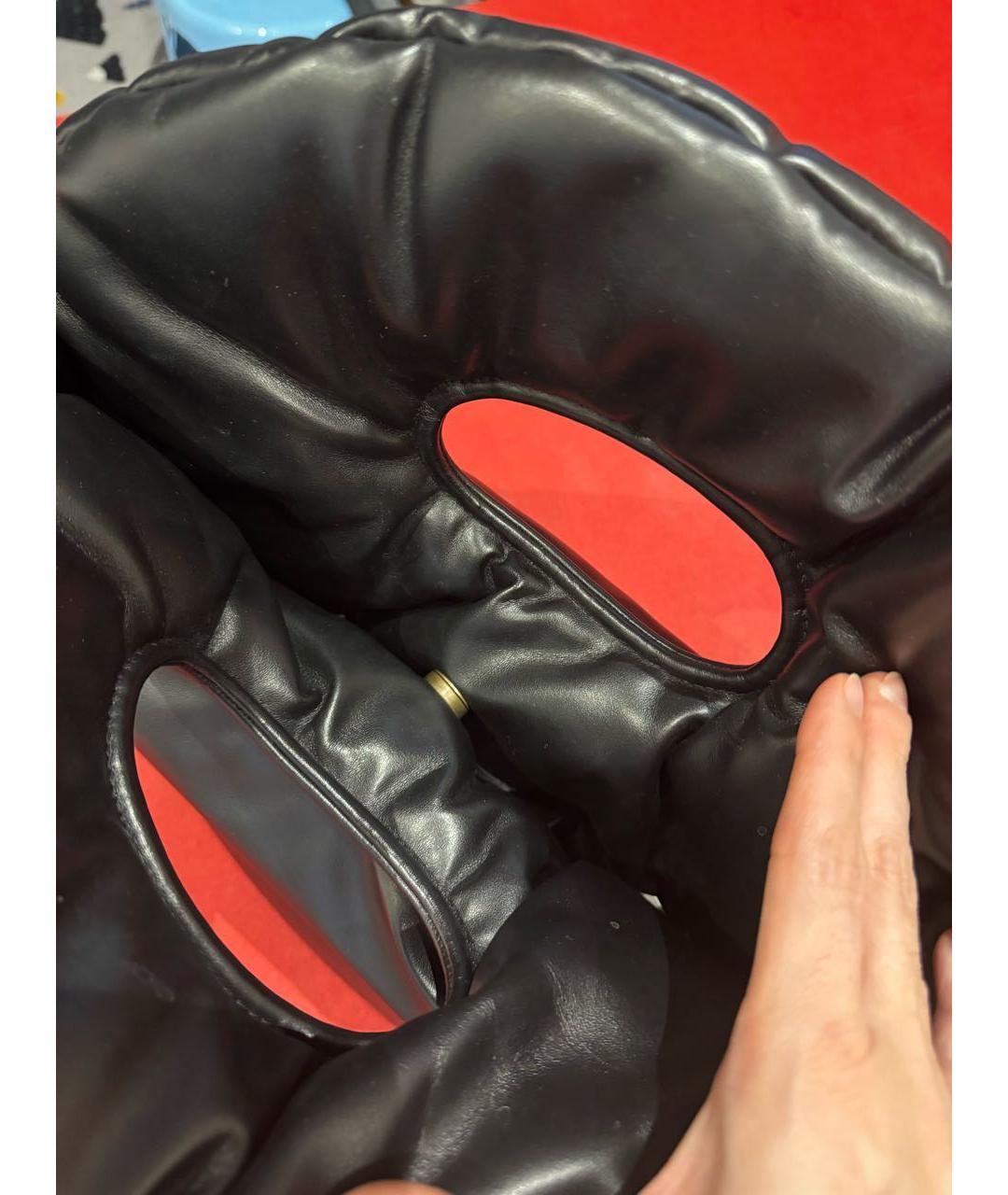 A.W.A.K.E. MODE Черная сумка с короткими ручками из искусственной кожи, фото 6