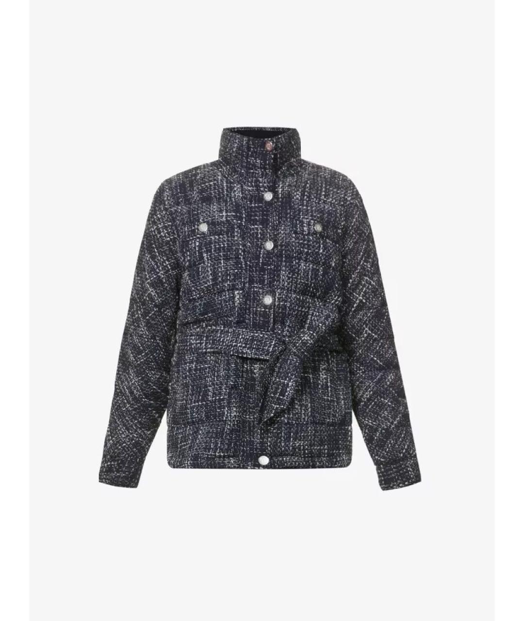 MAJE Темно-синяя хлопковая куртка, фото 9