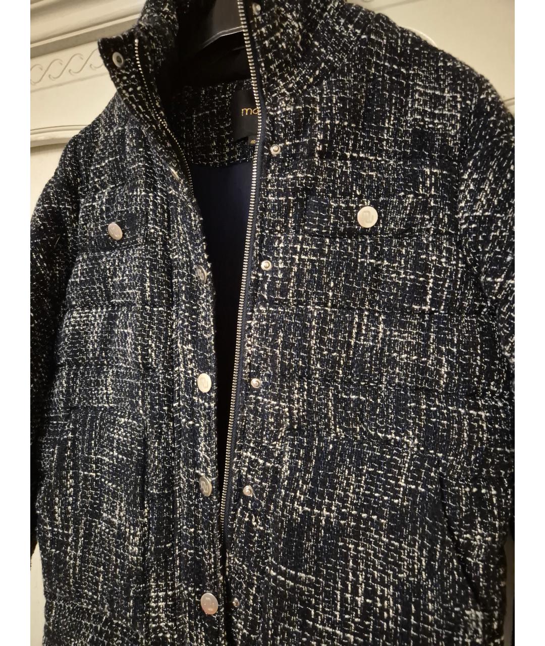 MAJE Темно-синяя хлопковая куртка, фото 3