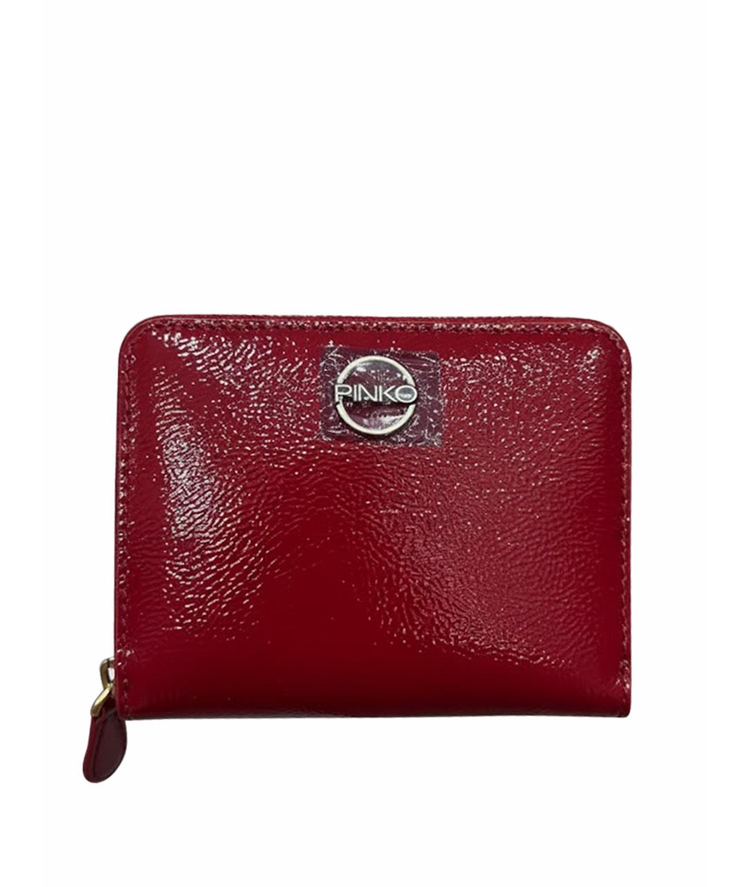 PINKO Красный кожаный кошелек, фото 1