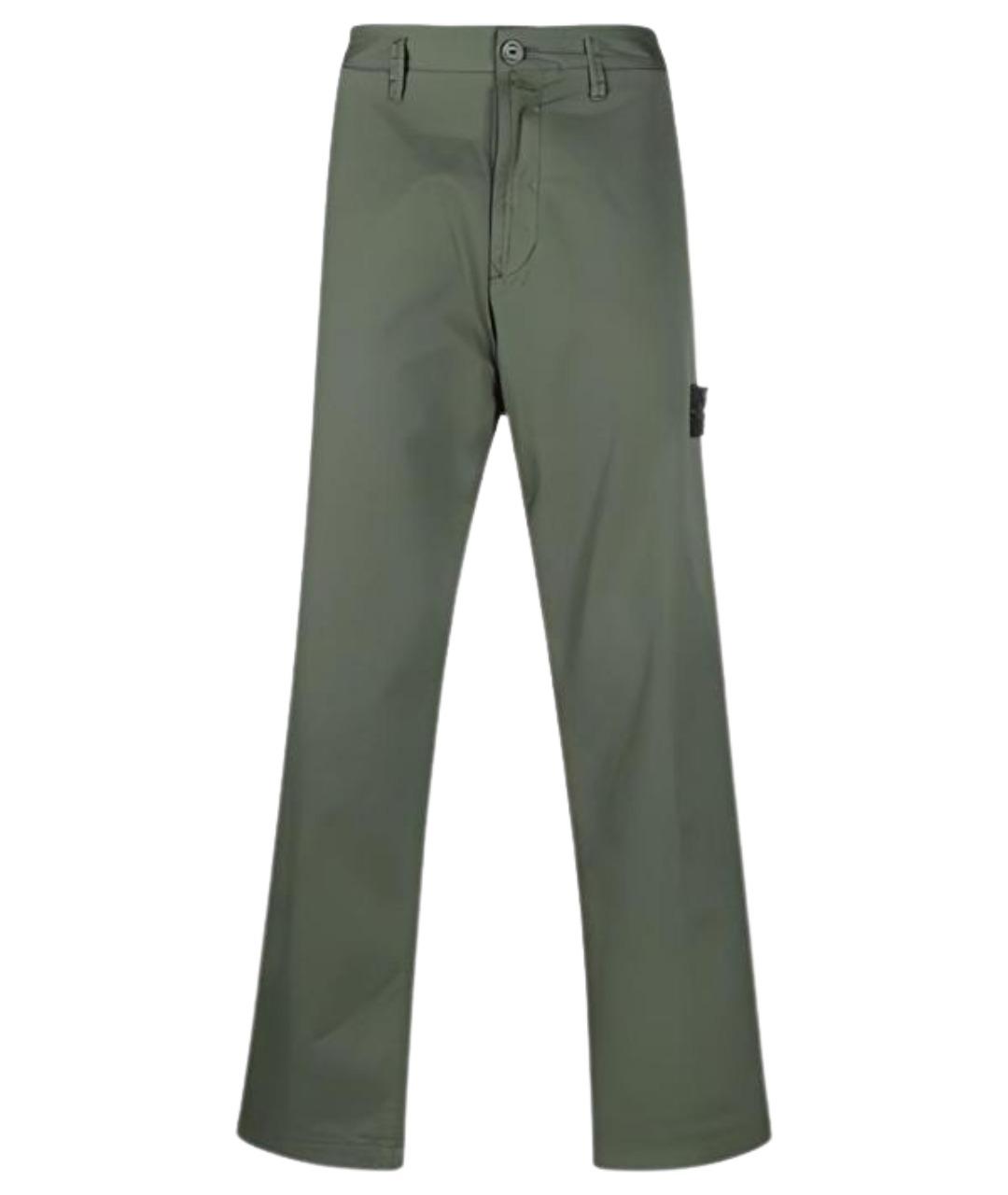 STONE ISLAND Зеленые повседневные брюки, фото 1