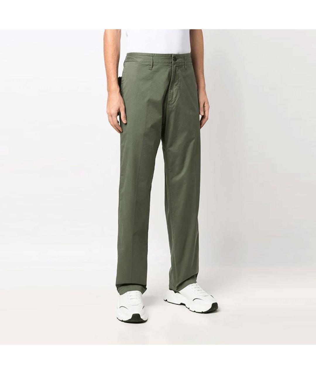 STONE ISLAND Зеленые повседневные брюки, фото 4