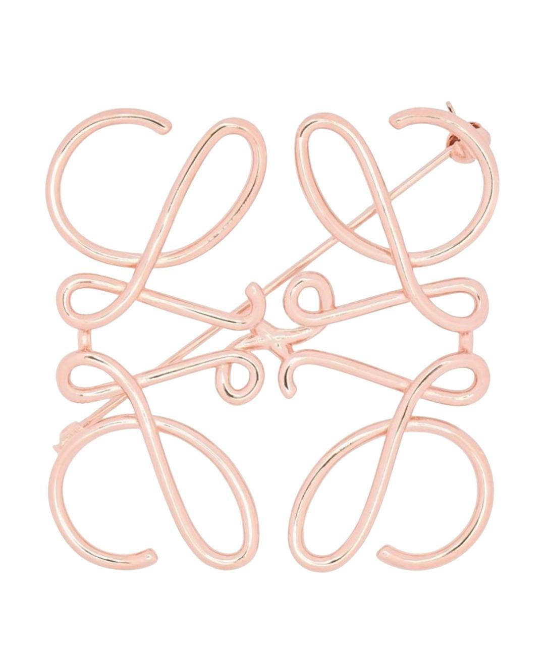 LOEWE Золотая металлическая брошь, фото 1