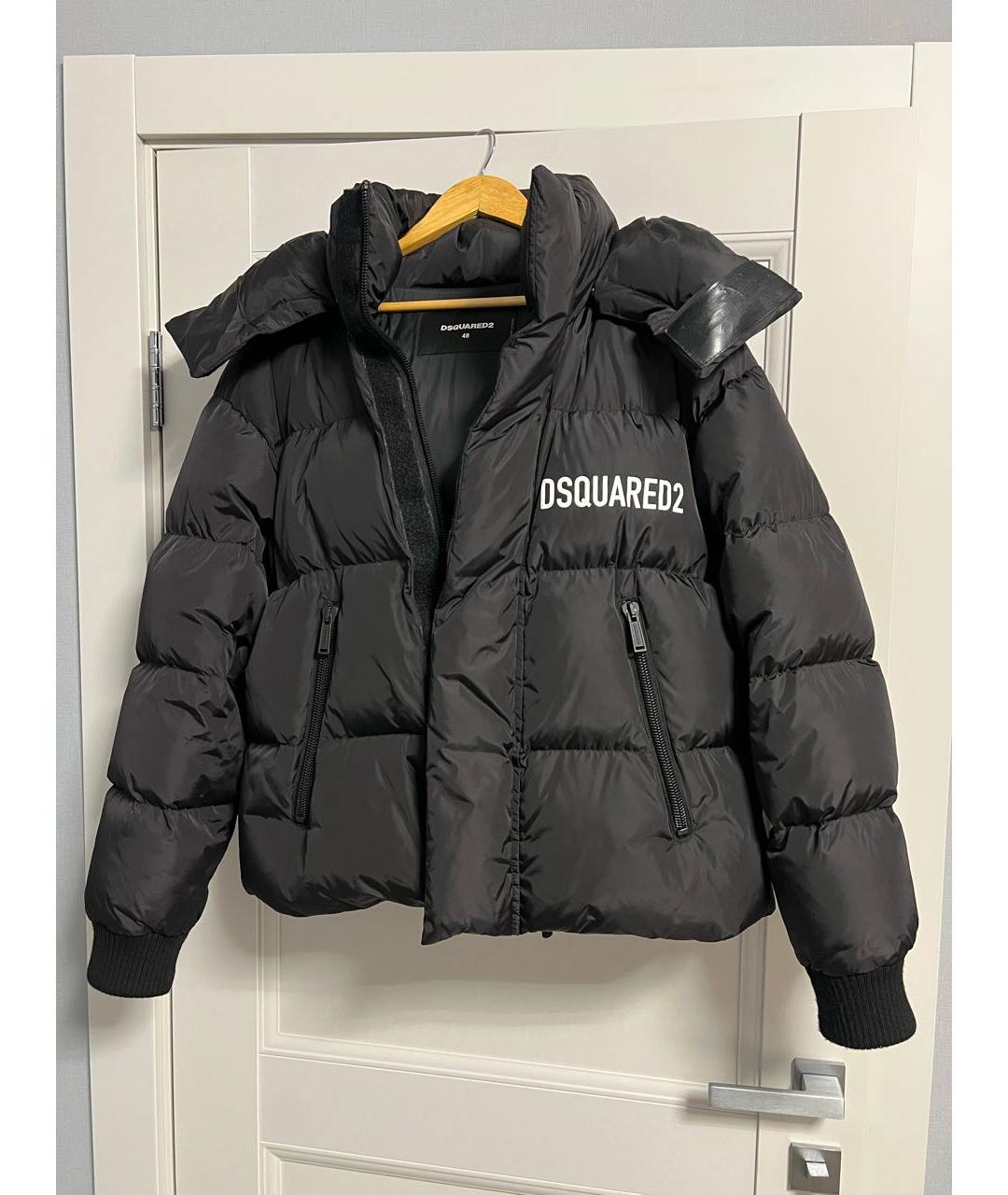 DSQUARED2 Черный полиамидовый пуховик, фото 8
