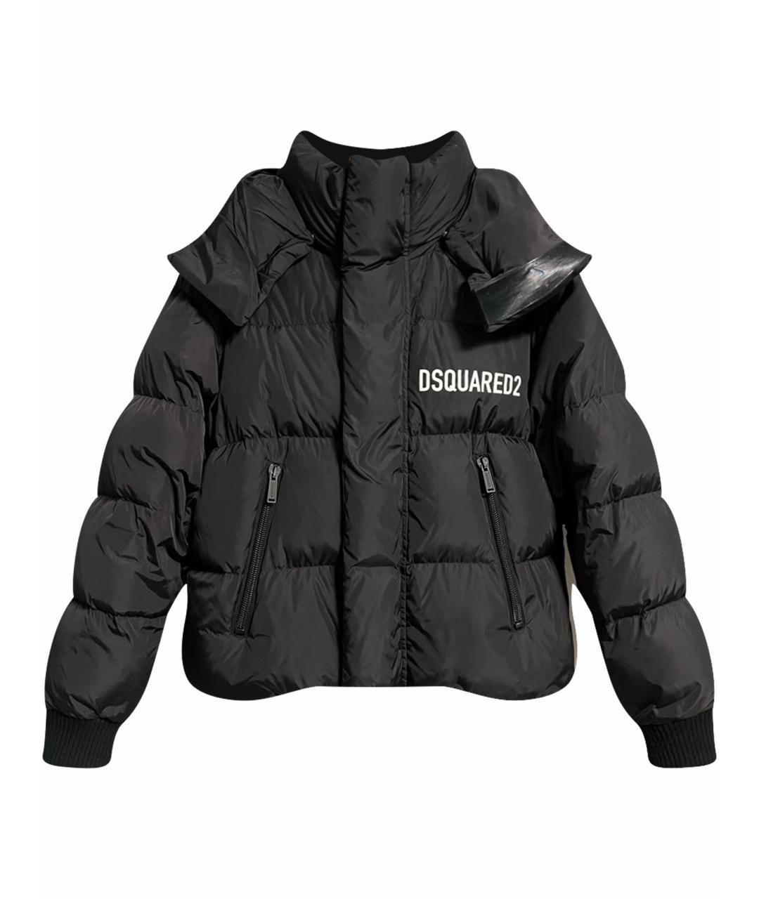 DSQUARED2 Черный полиамидовый пуховик, фото 1