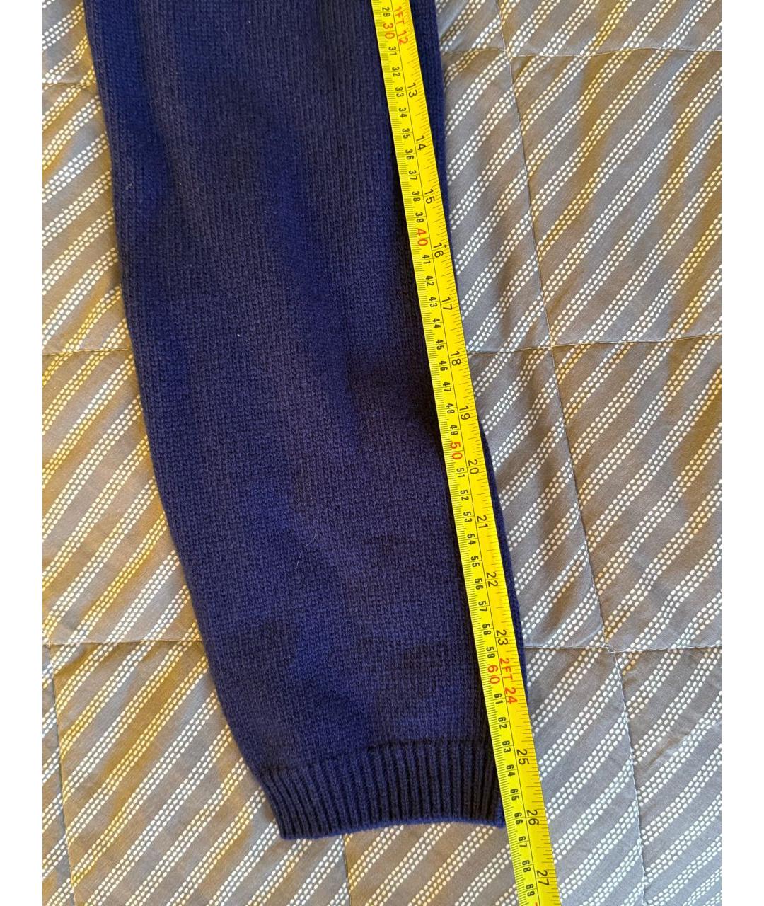 GUCCI Синий шерстяной джемпер / свитер, фото 7
