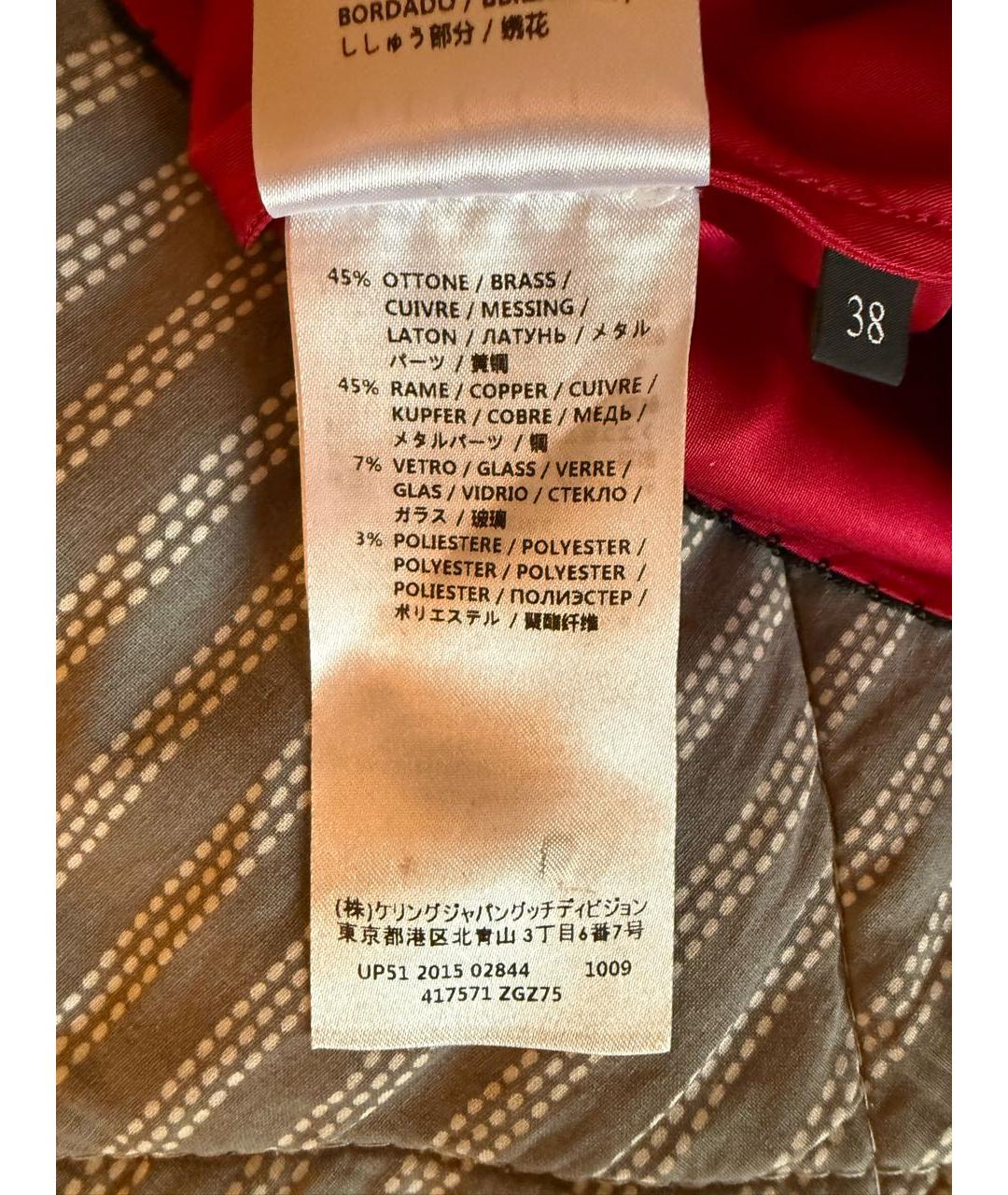 GUCCI Фуксия хлопковая майка, фото 7