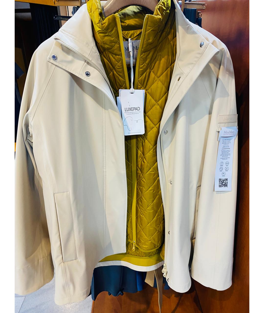 MAX MARA Бежевая парка, фото 2