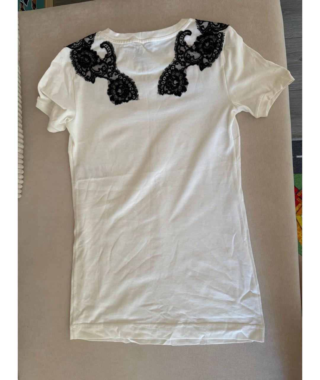 DOLCE&GABBANA Белая хлопковая футболка, фото 2