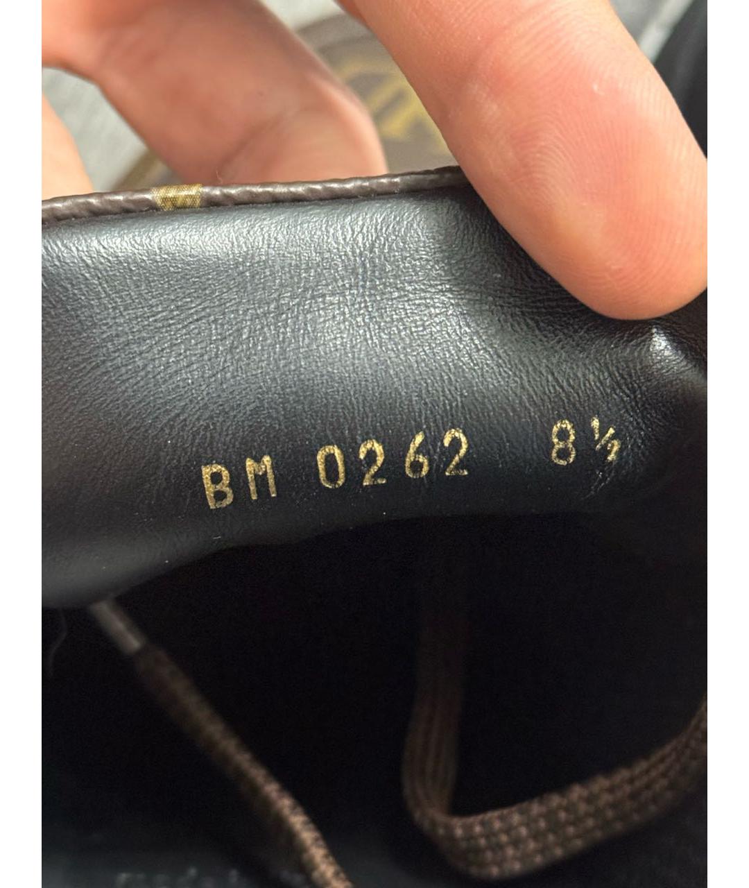 LOUIS VUITTON Коричневые низкие кроссовки / кеды, фото 8