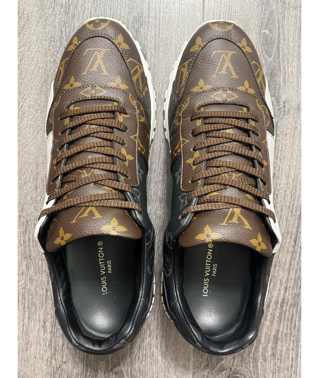 LOUIS VUITTON Коричневые низкие кроссовки / кеды, фото 3