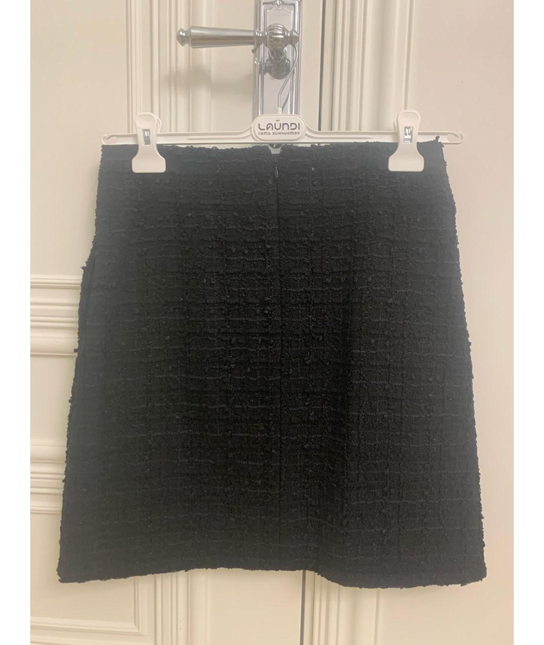 CHANEL Черная твидовая юбка миди, фото 2