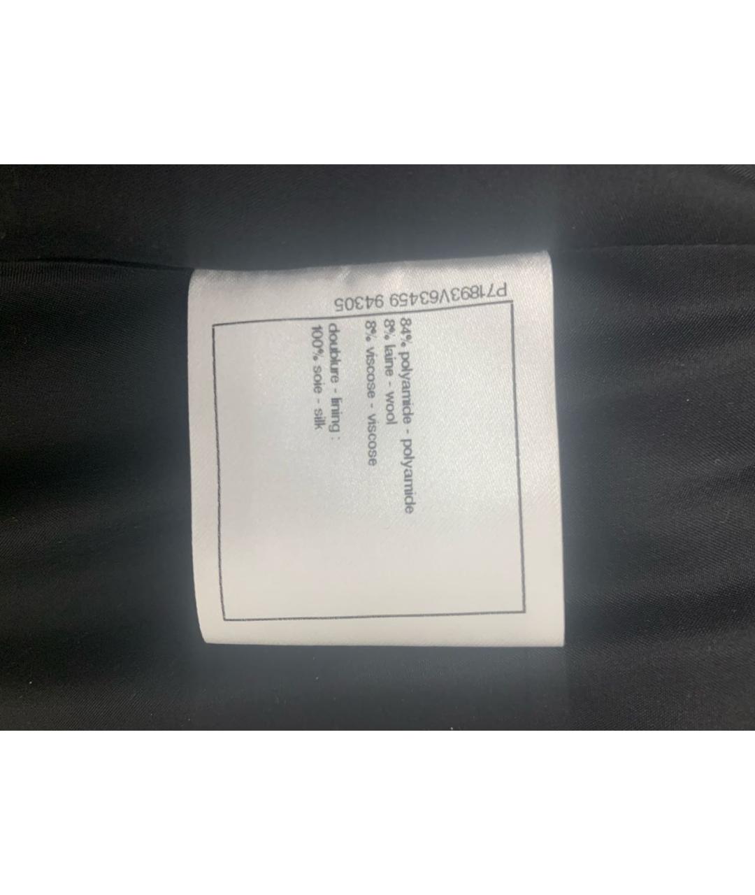 CHANEL Черная твидовая юбка миди, фото 4