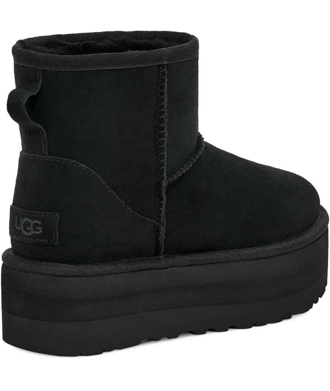 UGG AUSTRALIA Черные замшевые ботинки, фото 6