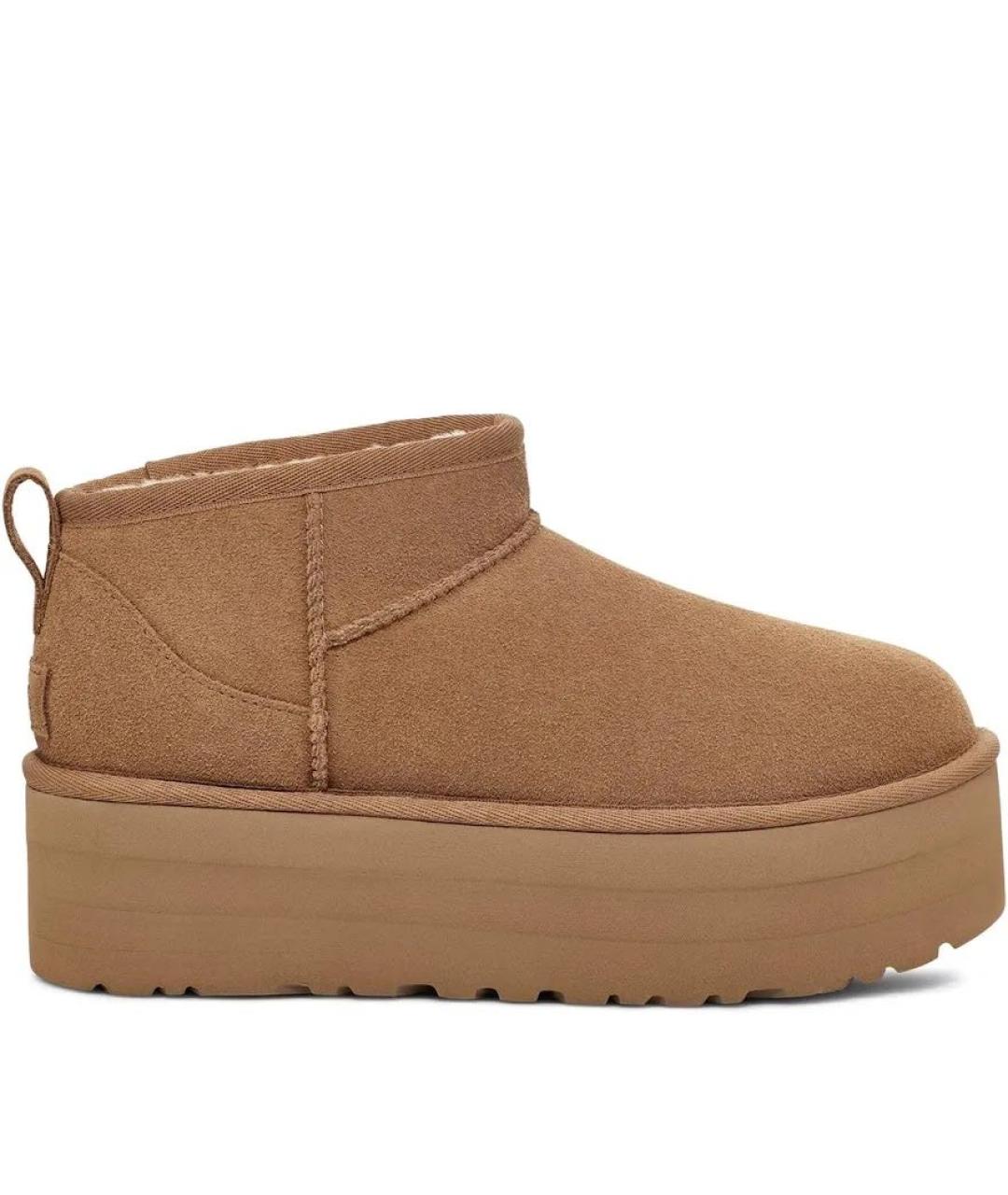 UGG AUSTRALIA Коричневые замшевые ботинки, фото 1