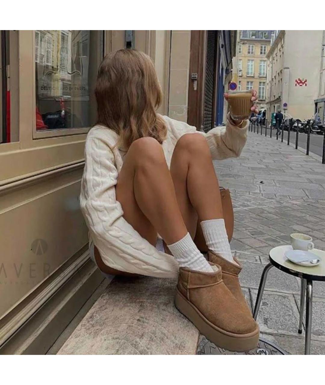 UGG AUSTRALIA Коричневые замшевые ботинки, фото 2