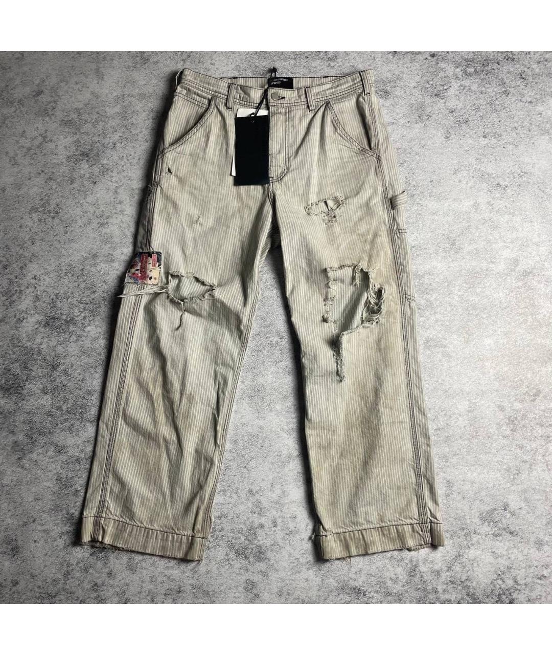 Enfants Riches Déprimés Серые хлопковые джинсы, фото 7