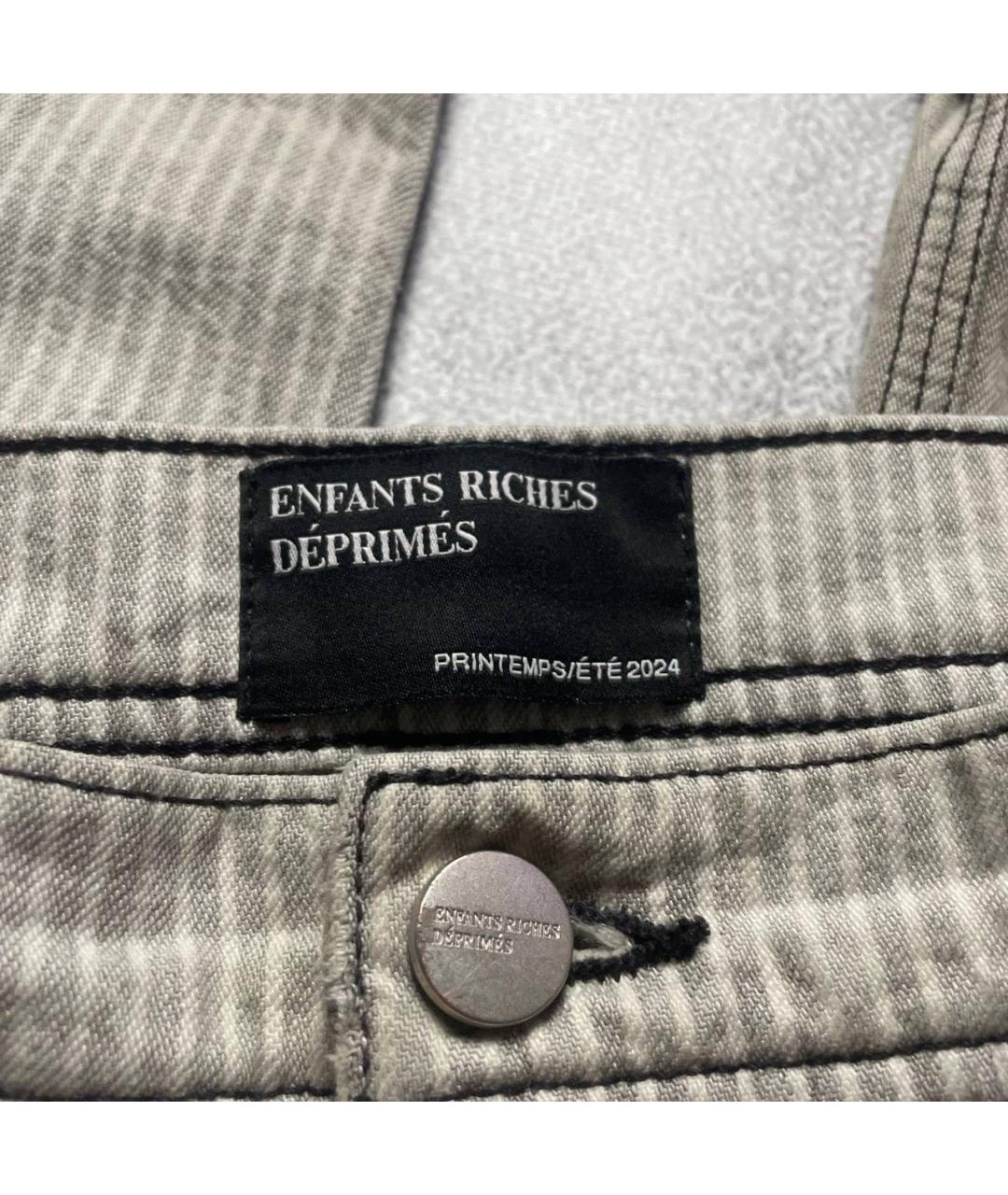 Enfants Riches Déprimés Серые хлопковые джинсы, фото 4