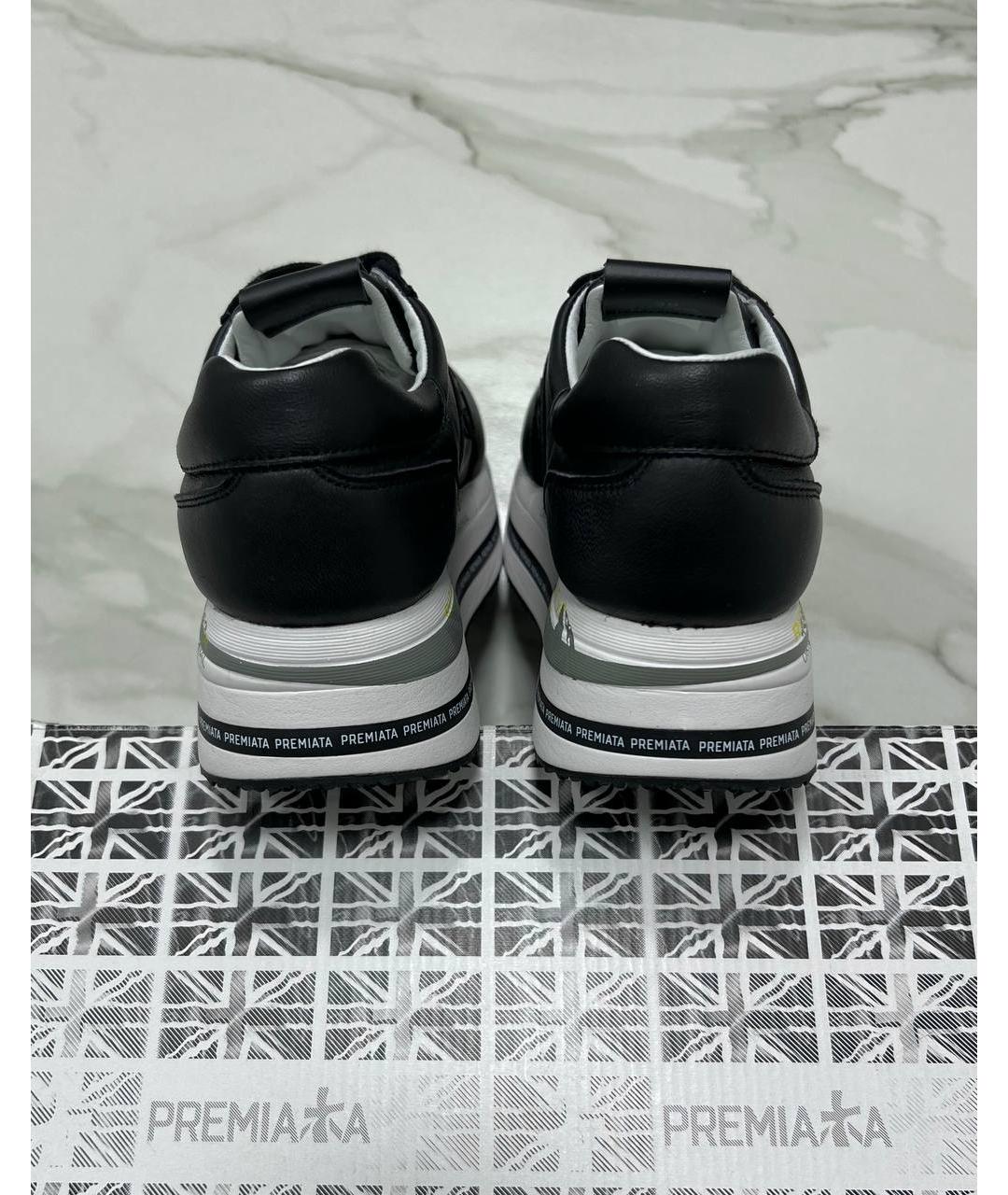 PREMIATA Черные кожаные кроссовки, фото 5
