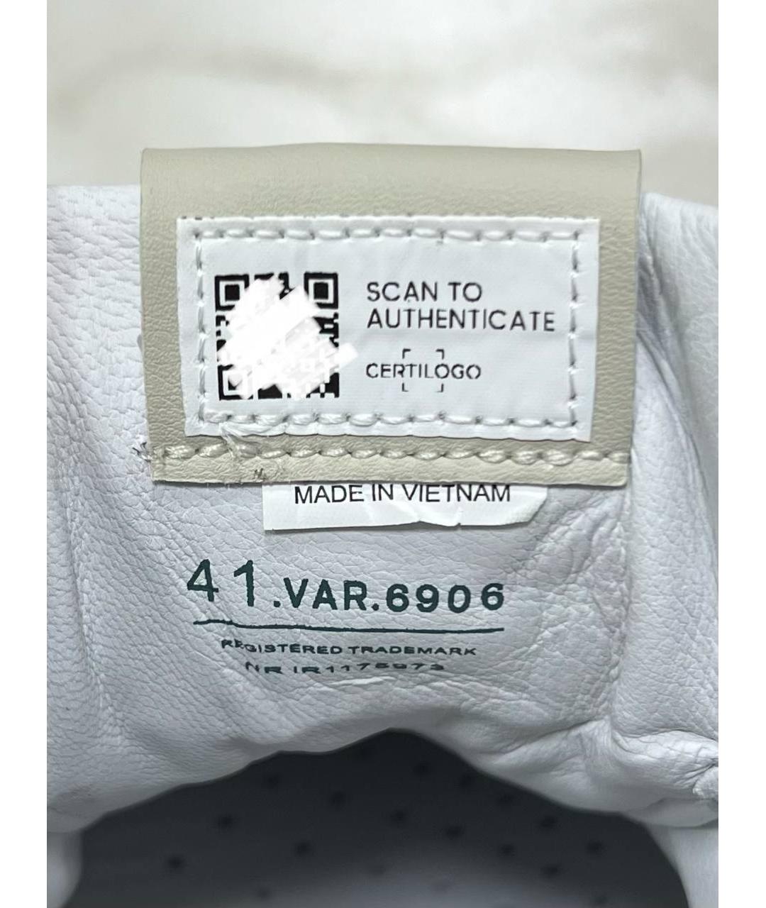 PREMIATA Антрацитовые кожаные низкие кроссовки / кеды, фото 4