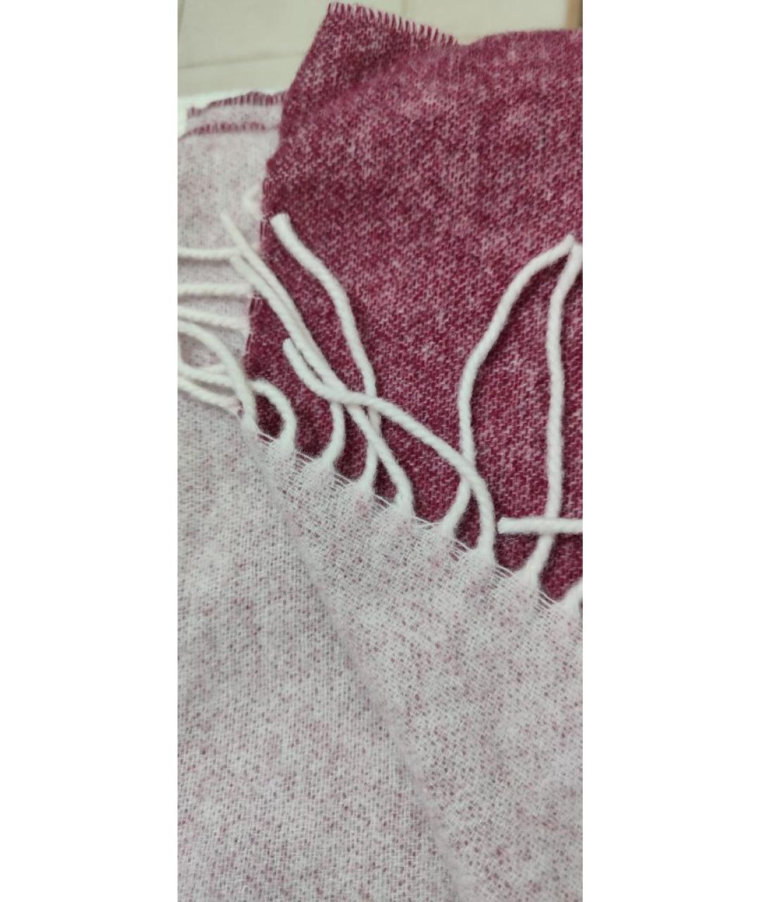 A.P.C. Розовый шерстяной шарф, фото 2