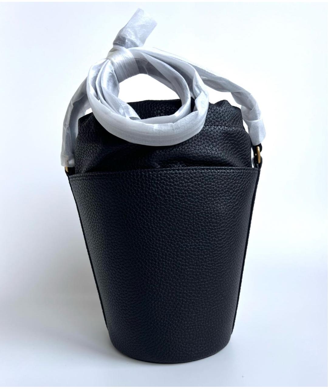 PINKO Черная кожаная сумка через плечо, фото 4