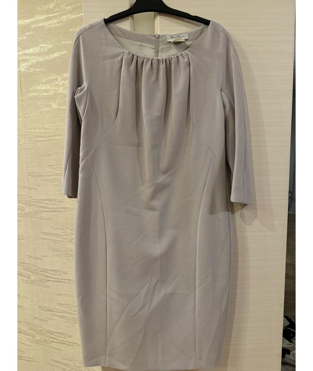 MAX MARA Бежевое повседневное платье, фото 4