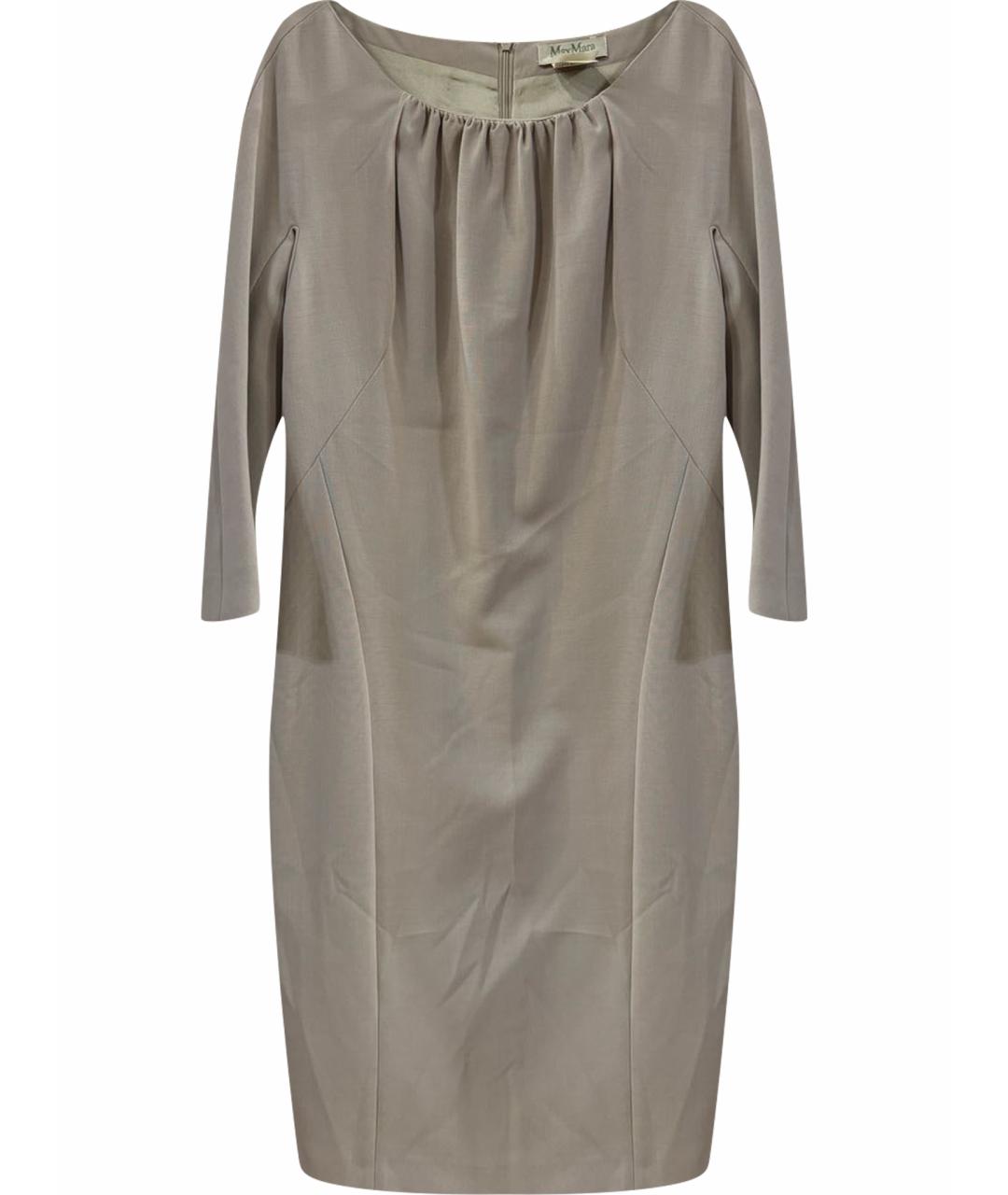 MAX MARA Бежевое повседневное платье, фото 1