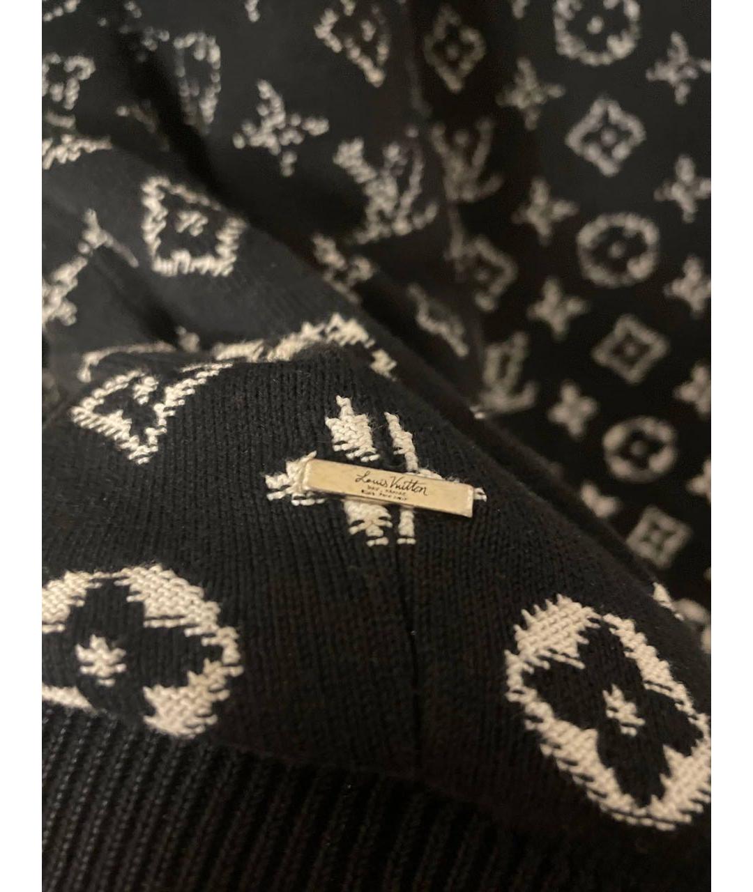 LOUIS VUITTON Черный хлопковый джемпер / свитер, фото 3