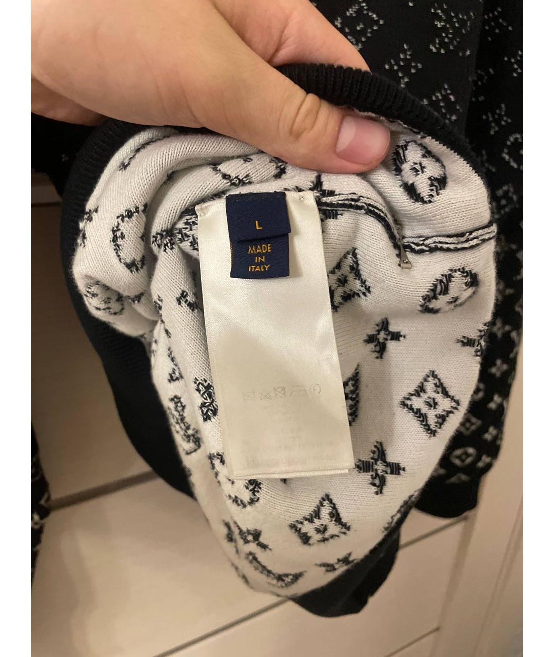 LOUIS VUITTON Черный хлопковый джемпер / свитер, фото 4