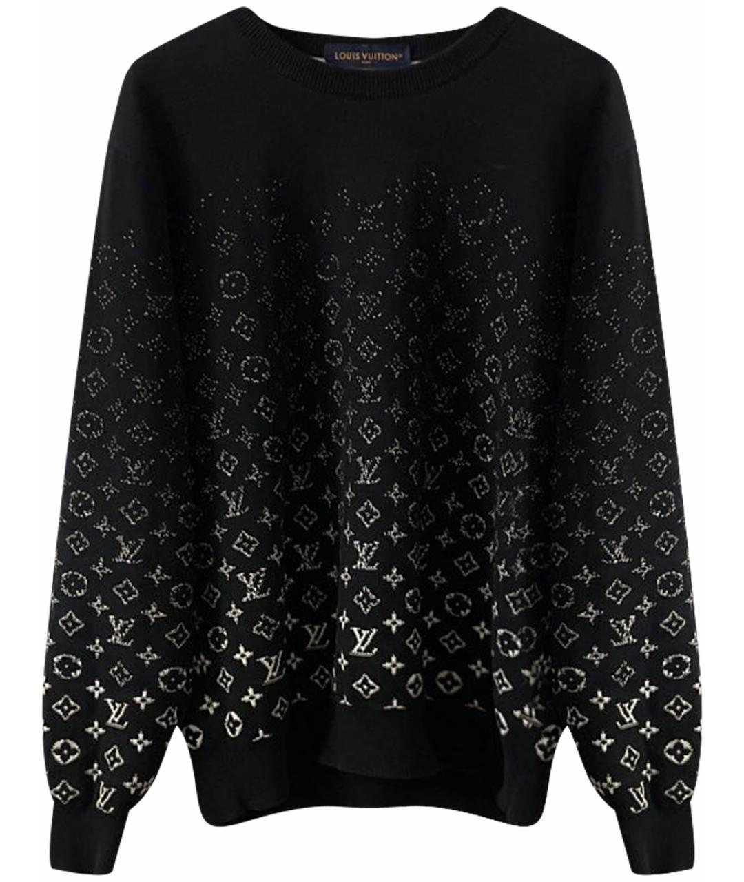 LOUIS VUITTON Черный хлопковый джемпер / свитер, фото 1
