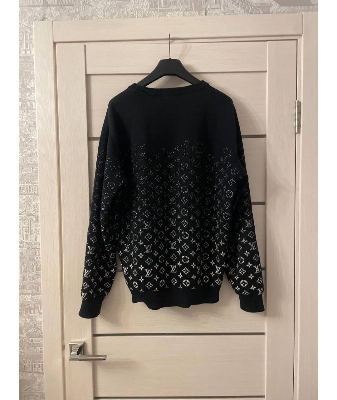 LOUIS VUITTON Черный хлопковый джемпер / свитер, фото 2