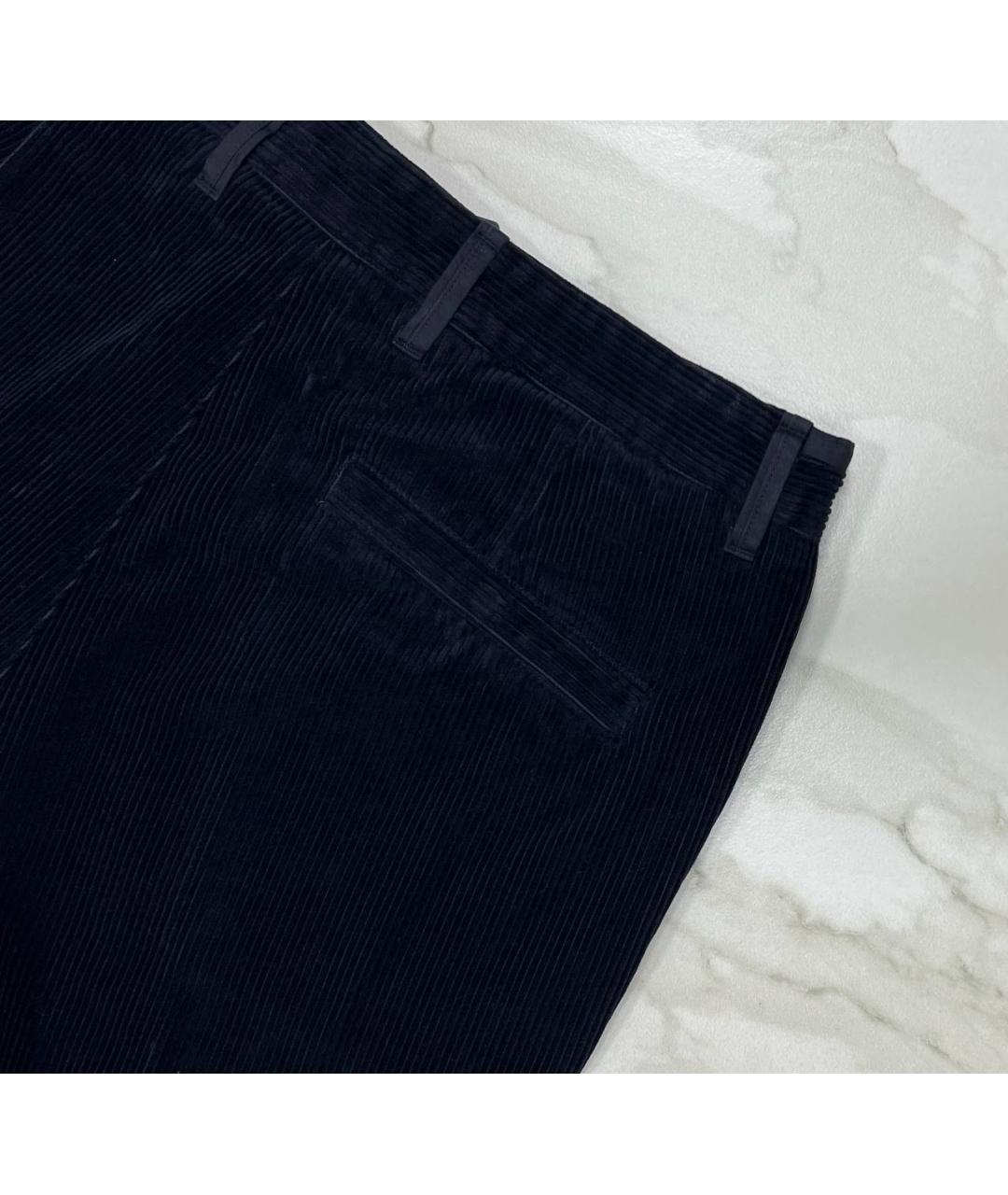 STONE ISLAND Темно-синие хлопковые повседневные брюки, фото 6