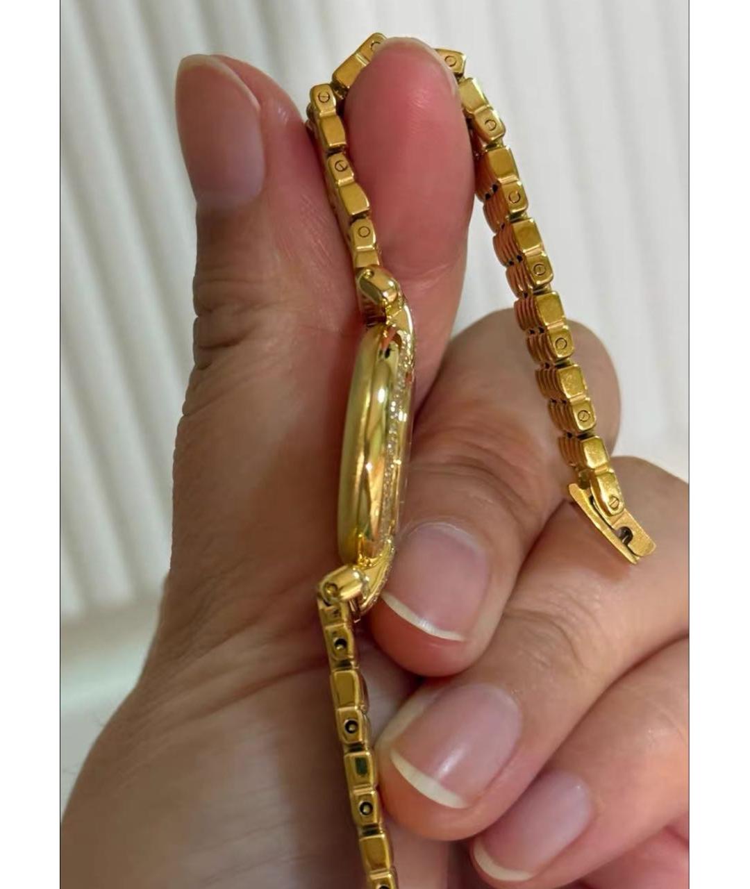 CARTIER Золотые серебряные часы, фото 5