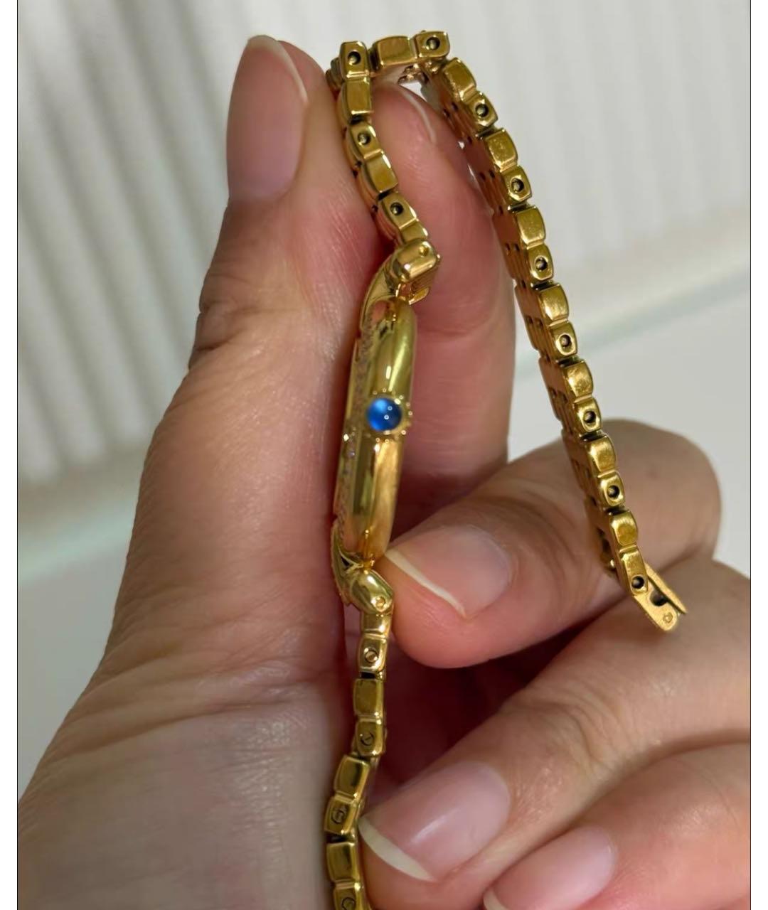 CARTIER Золотые серебряные часы, фото 4