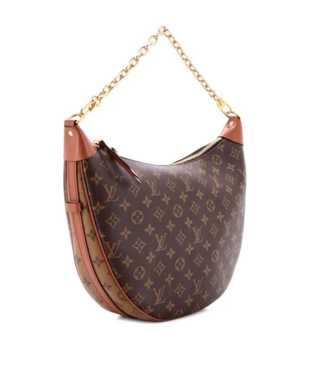 LOUIS VUITTON Коричневая сумка с короткими ручками, фото 3