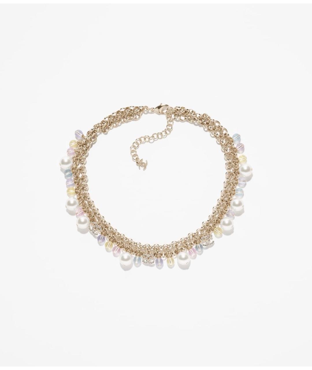 CHANEL Золотое металлическое колье, фото 5