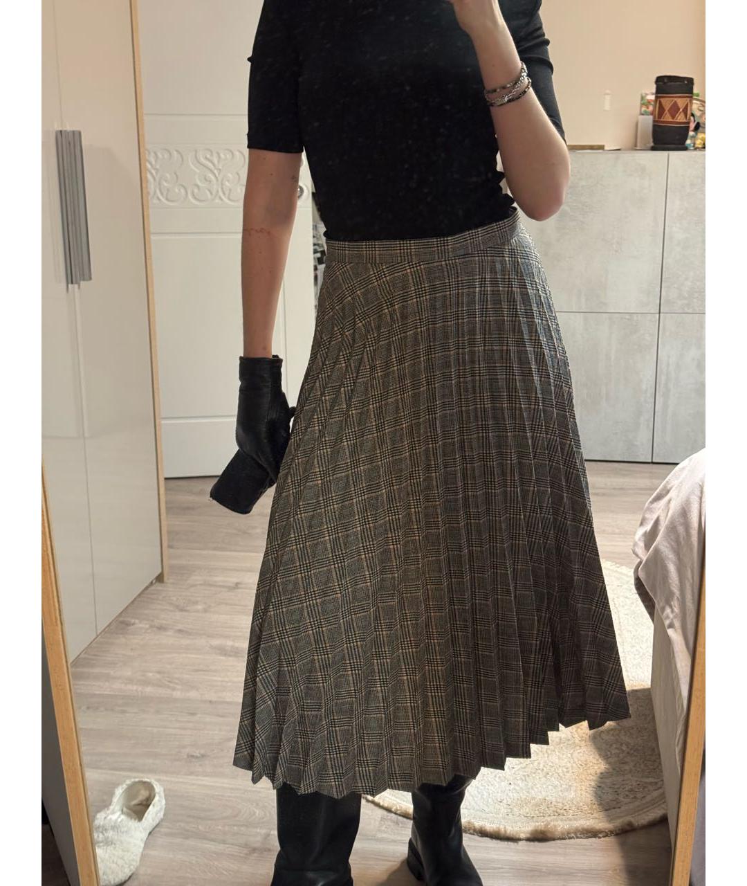 MAISON MARGIELA Мульти полиэстеровая юбка миди, фото 2