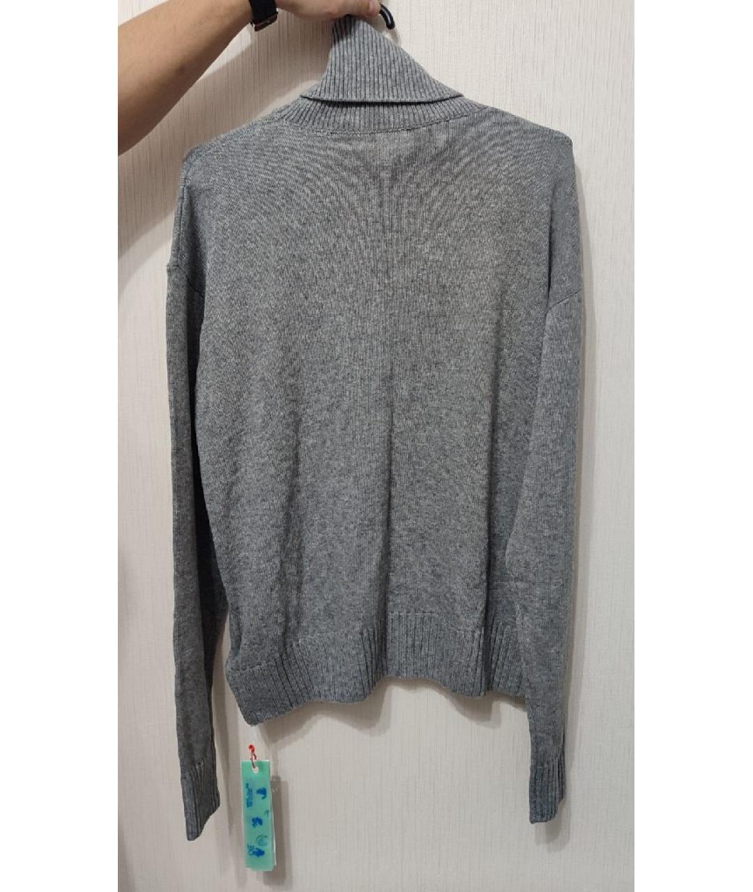 OFF-WHITE Серый вискозный джемпер / свитер, фото 2