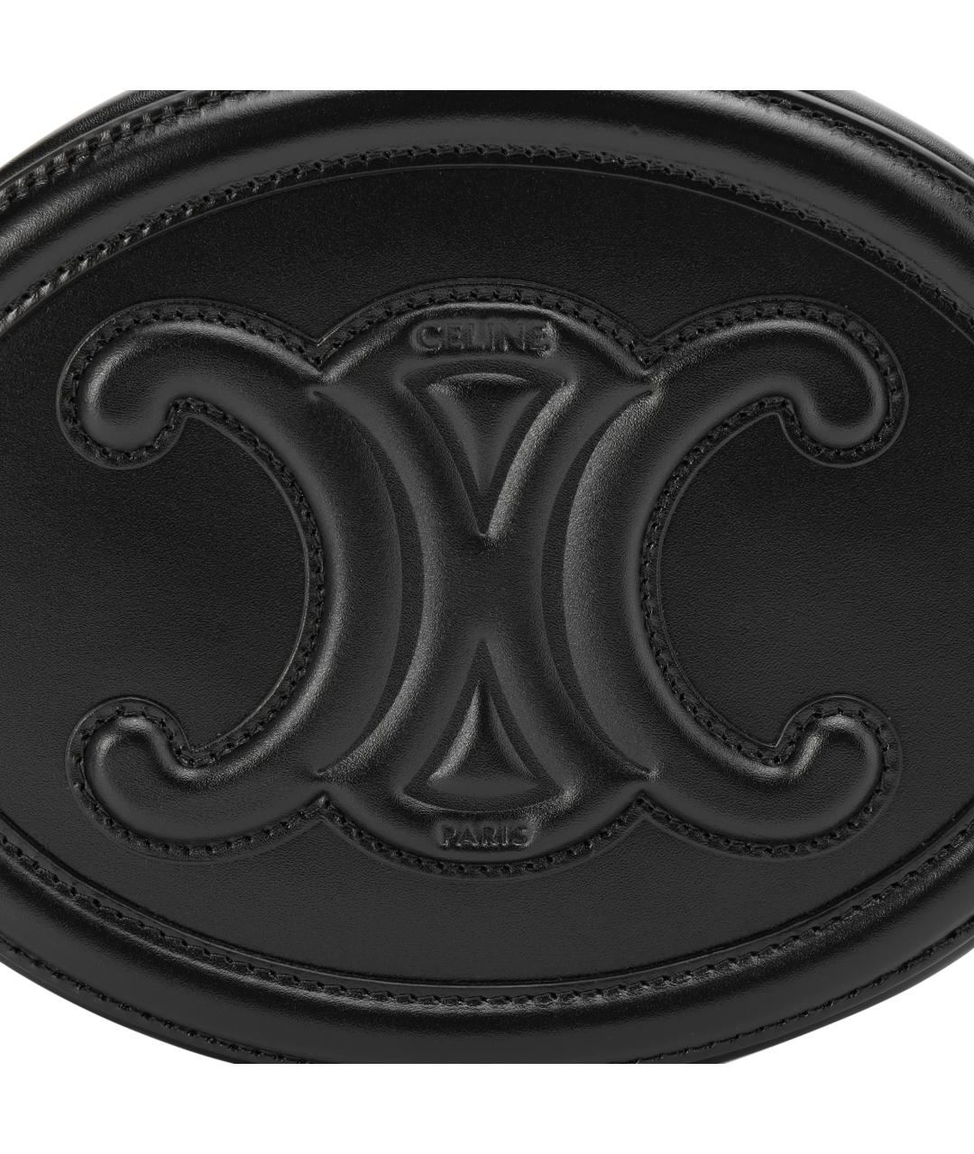 CELINE Черная кожаная сумка через плечо, фото 7