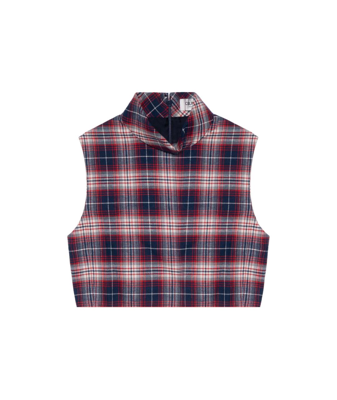 CELINE Синяя майка, фото 1