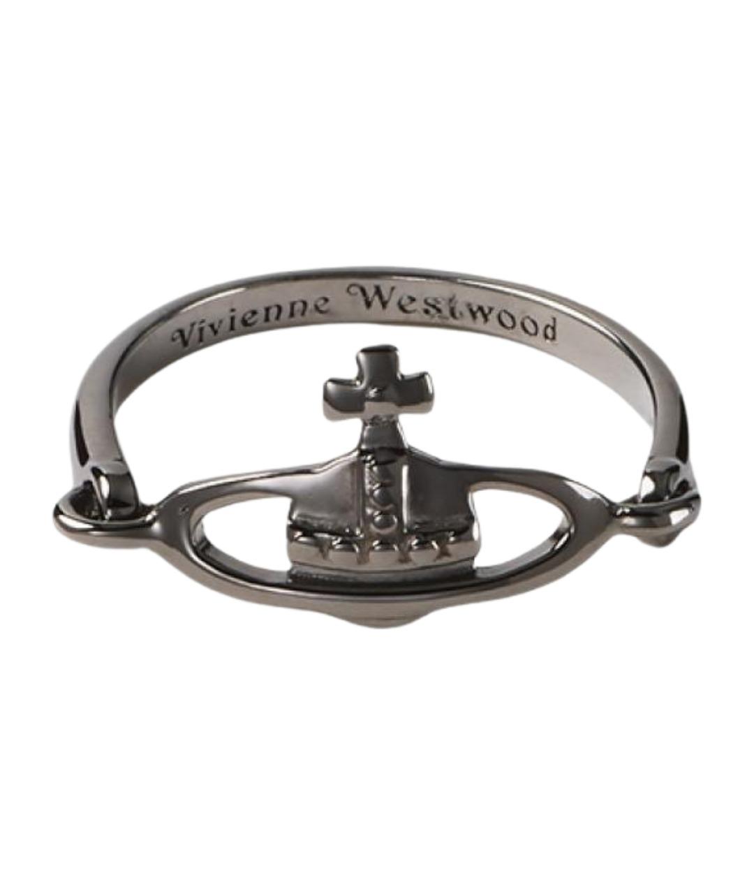 VIVIENNE WESTWOOD Серое серебряное кольцо, фото 1