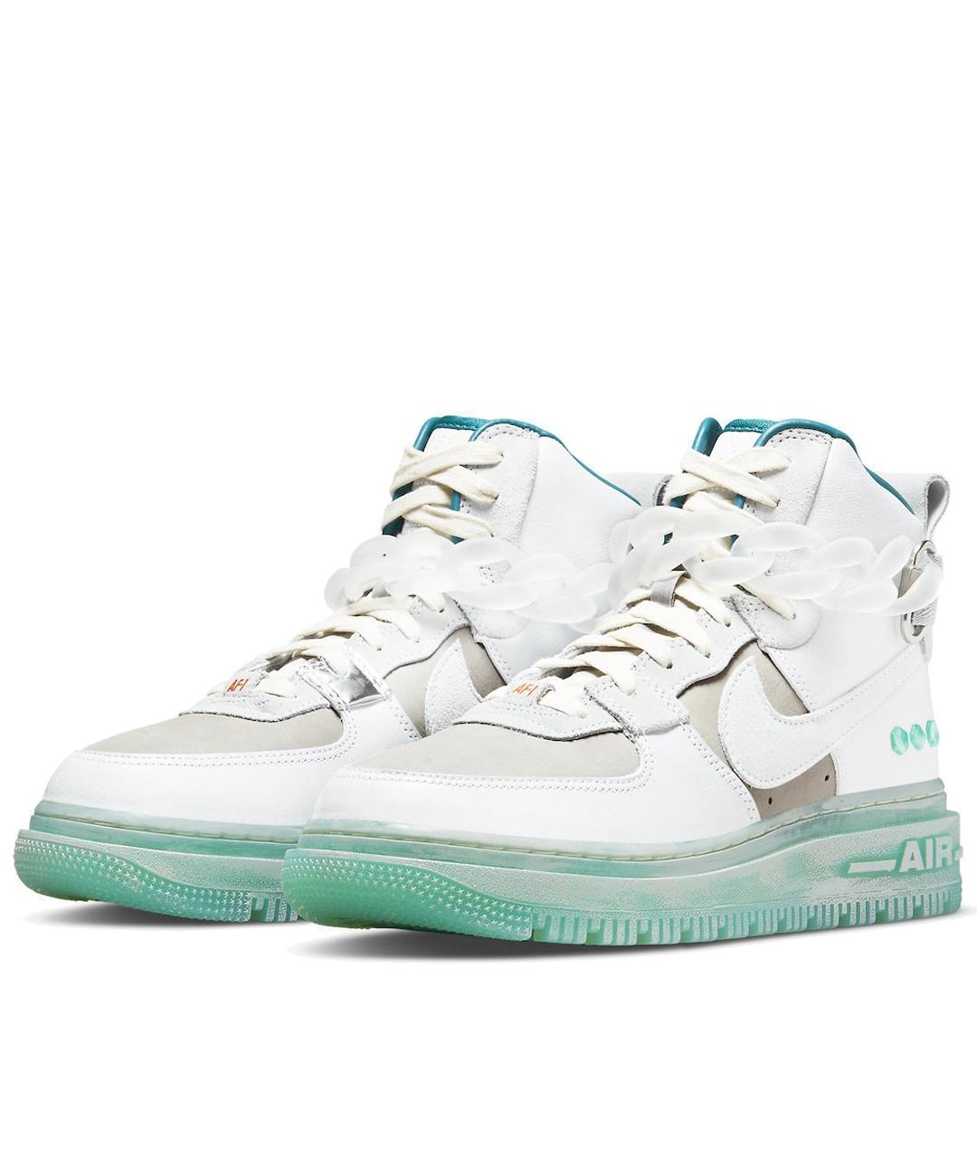 NIKE Белые кожаные кроссовки, фото 2