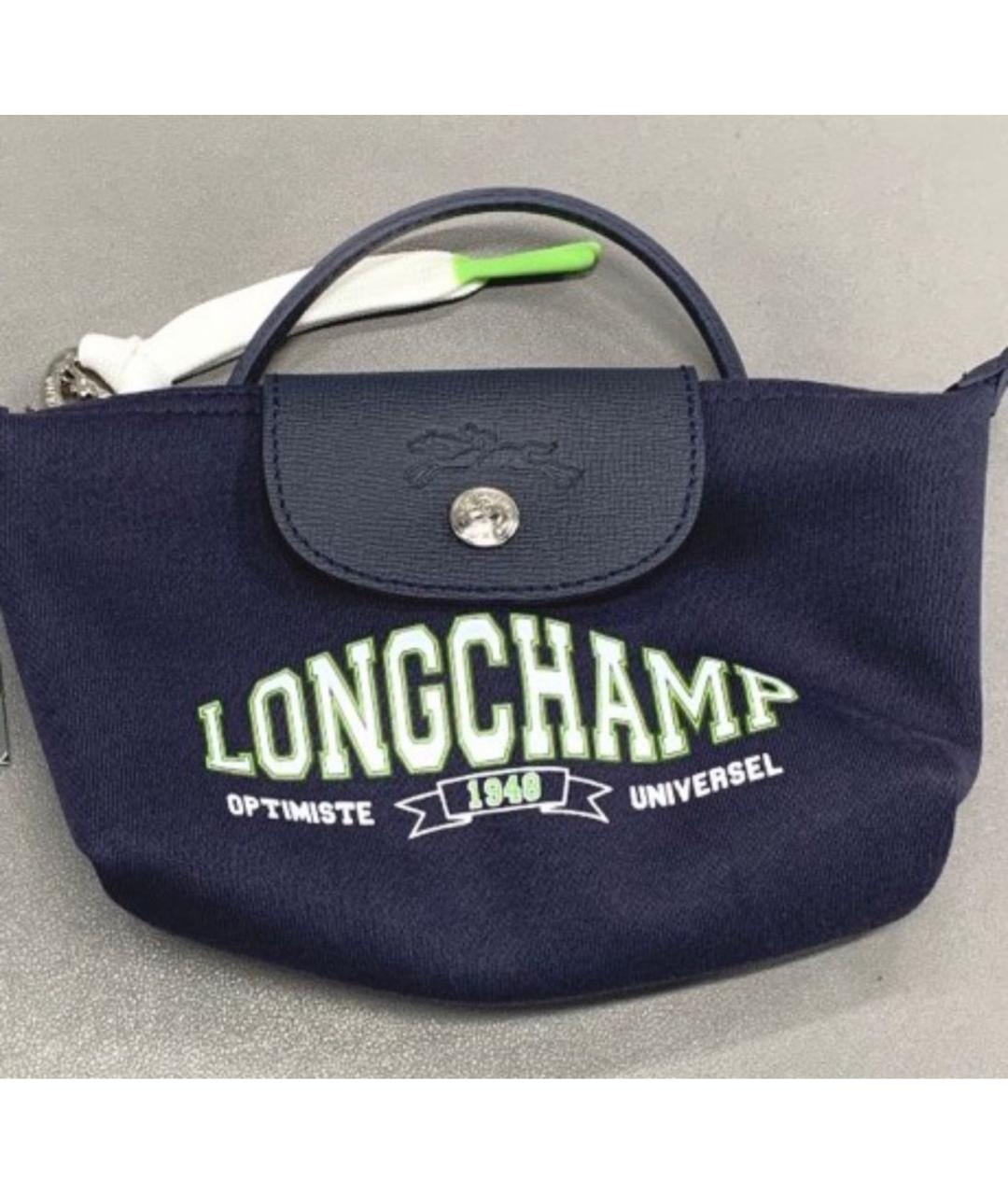 LONGCHAMP Темно-синяя сумка с короткими ручками, фото 7