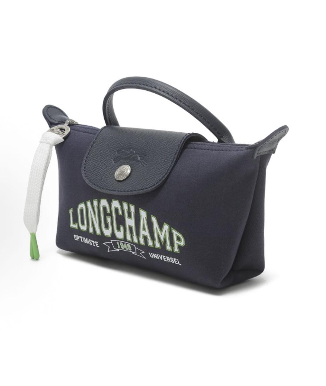 LONGCHAMP Темно-синяя сумка с короткими ручками, фото 2