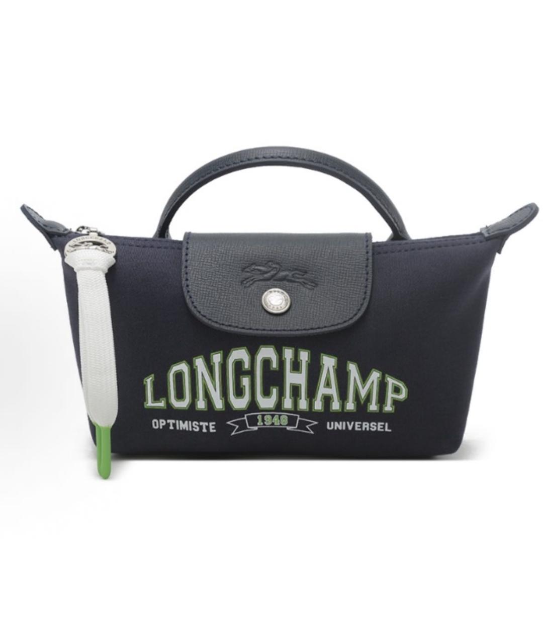 LONGCHAMP Темно-синяя сумка с короткими ручками, фото 9